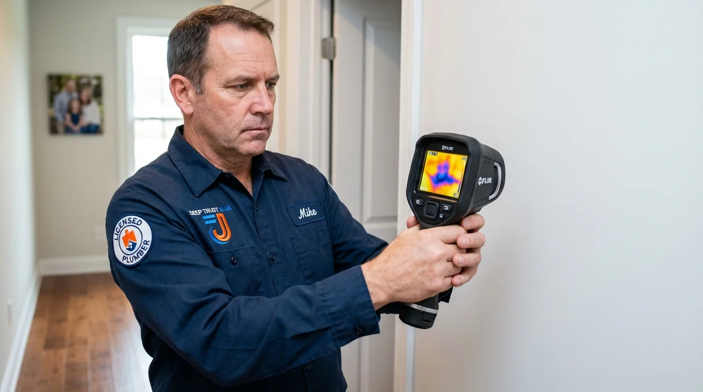 Thermal imaging leak detection by Johns Plumbing LLC in Larkspur